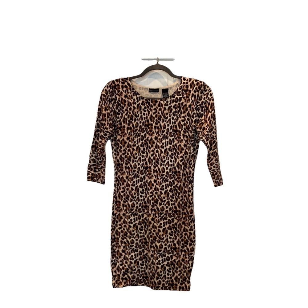 Vintage Moda international Victoria's Secret size S bodycon leopard Mobwife Y2K